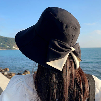 👒 Women’s Bowknot Wide Brim Foldable Sun Hat for 360° Sun Protection