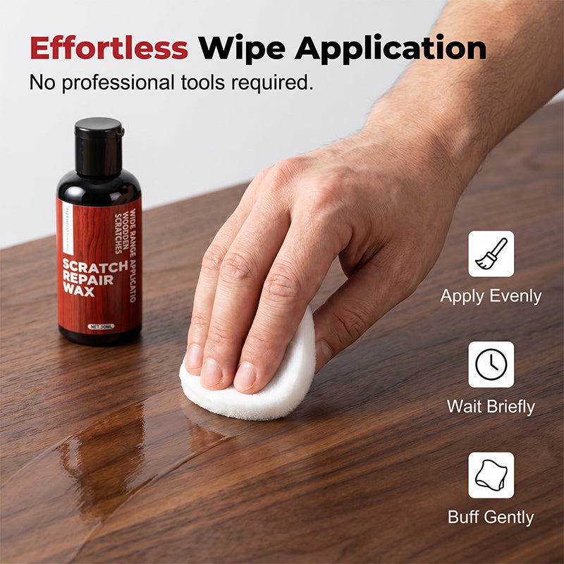 ✨Scratch Repair Wax with Sponge Eraser–Restores natural grain, no need to replace! ?