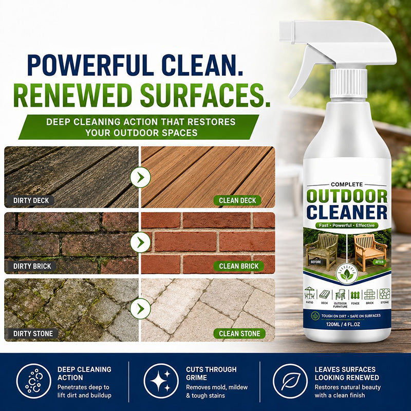 Fast-Acting Outdoor Surface Cleaner Spray for Patios and Furniture