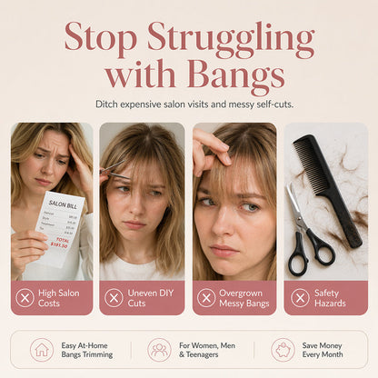 Portable Dual Use Hair Trimming Comb