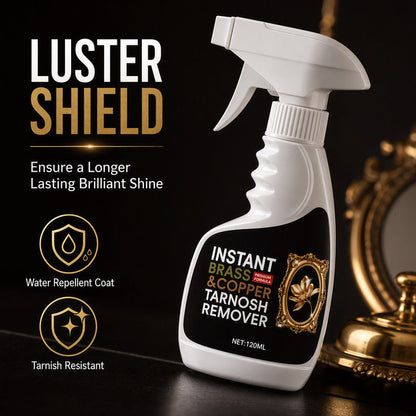 Instant Brass Tarnish Remover Spray for Fast Shine Restoration