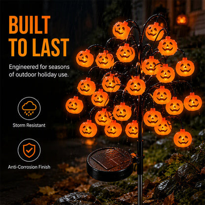 Waterproof Halloween Pumpkin Solar Branch String Lights