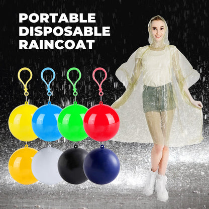 Mini Ball Shaped Disposable Raincoat