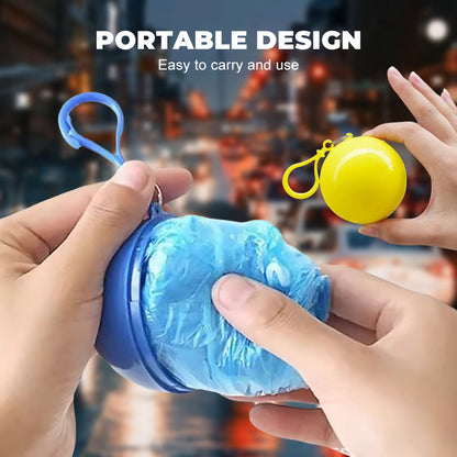 Mini Ball Shaped Disposable Raincoat