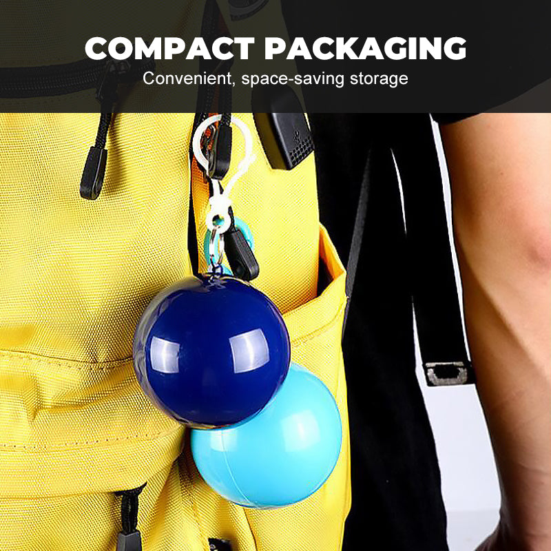 Mini Ball Shaped Disposable Raincoat