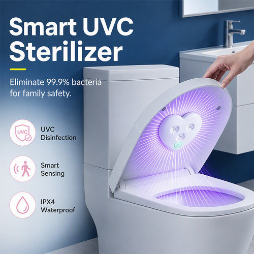 UVC toilet sterilizer – smart sensor, heart-shaped design
