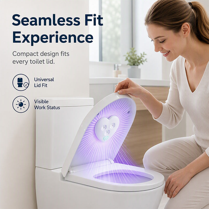 UVC toilet sterilizer – smart sensor, heart-shaped design