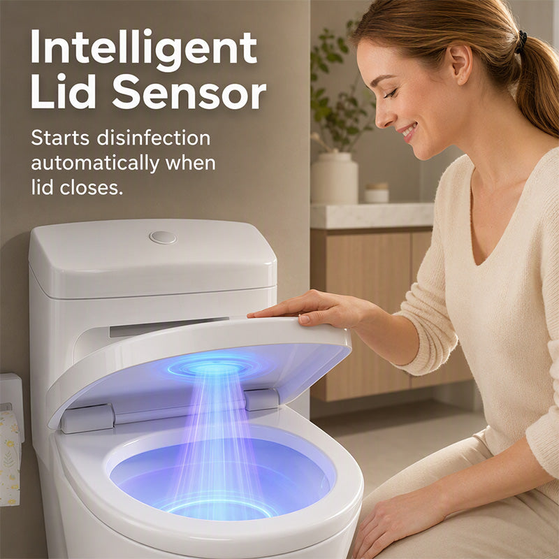 UVC toilet sterilizer – smart sensor, heart-shaped design
