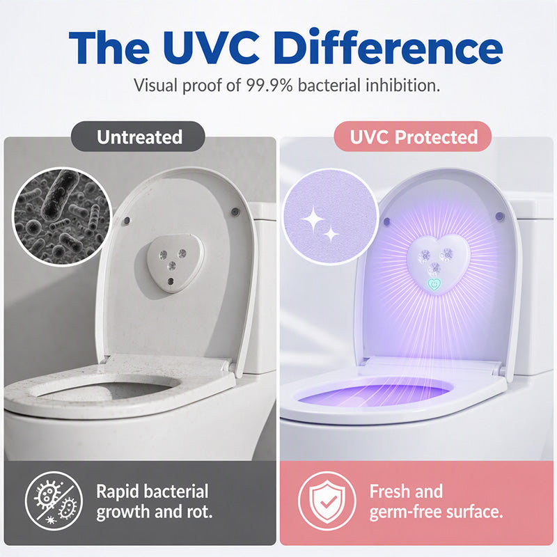 UVC toilet sterilizer – smart sensor, heart-shaped design