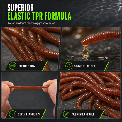 ⏳Limited-time BUY 1 GET 1 FREE⏰Simulation Earthworm Soft Fishing Lures🎣🪱