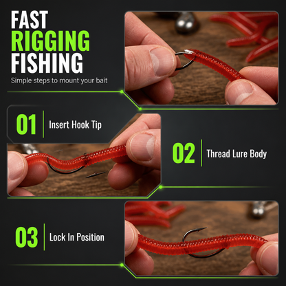 ⏳Limited-time BUY 1 GET 1 FREE⏰Simulation Earthworm Soft Fishing Lures🎣🪱