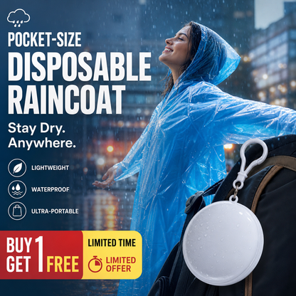 Mini Ball Shaped Disposable Raincoat